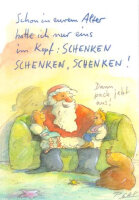 Peter Gaymann Briefkarte Weihnachten Schenken Schenken...
