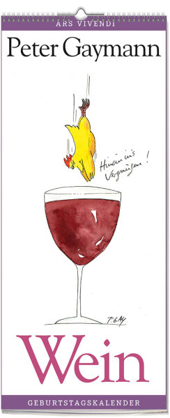 Peter Gaymann Geburtstagskalender Immerwährend Wein