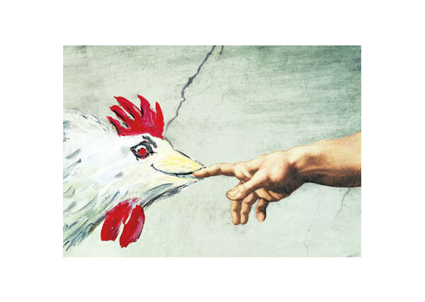 Postkarte Peter Gaymann Sixtinisch